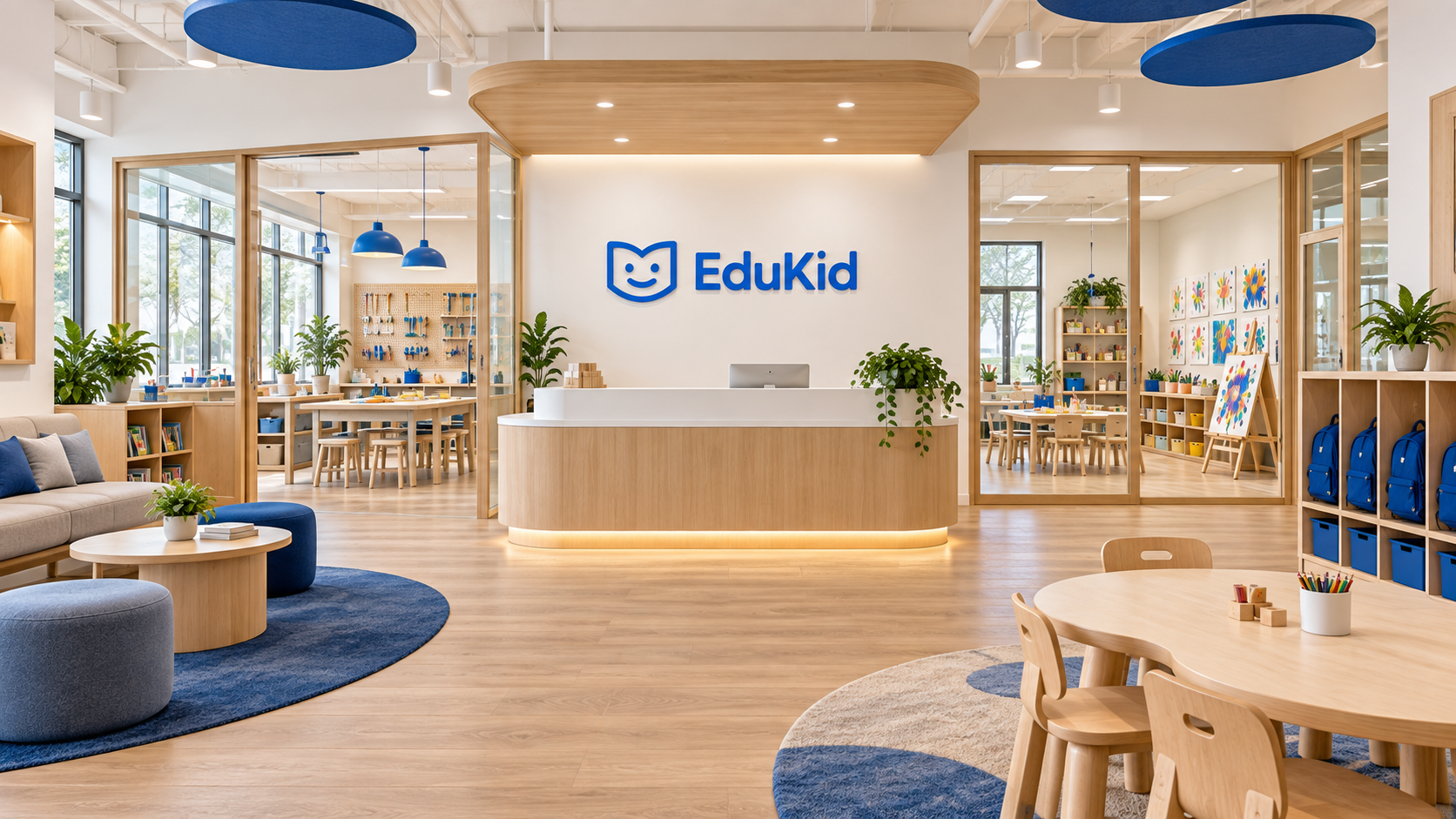 Concept rendering of a future EduKid learning center interior